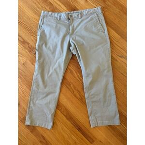 Duluth Trading Co Pants Mens 40x30 Olive Green Flex Ballroom Khakis Trim Fit